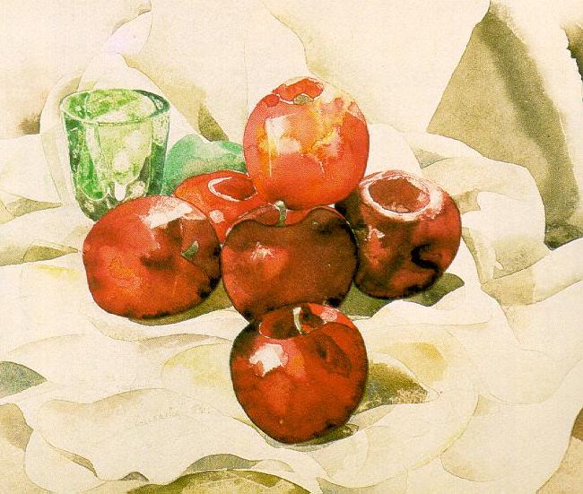 Demuth, Charles Still Life with Apples and a Green Glass oil painting picture